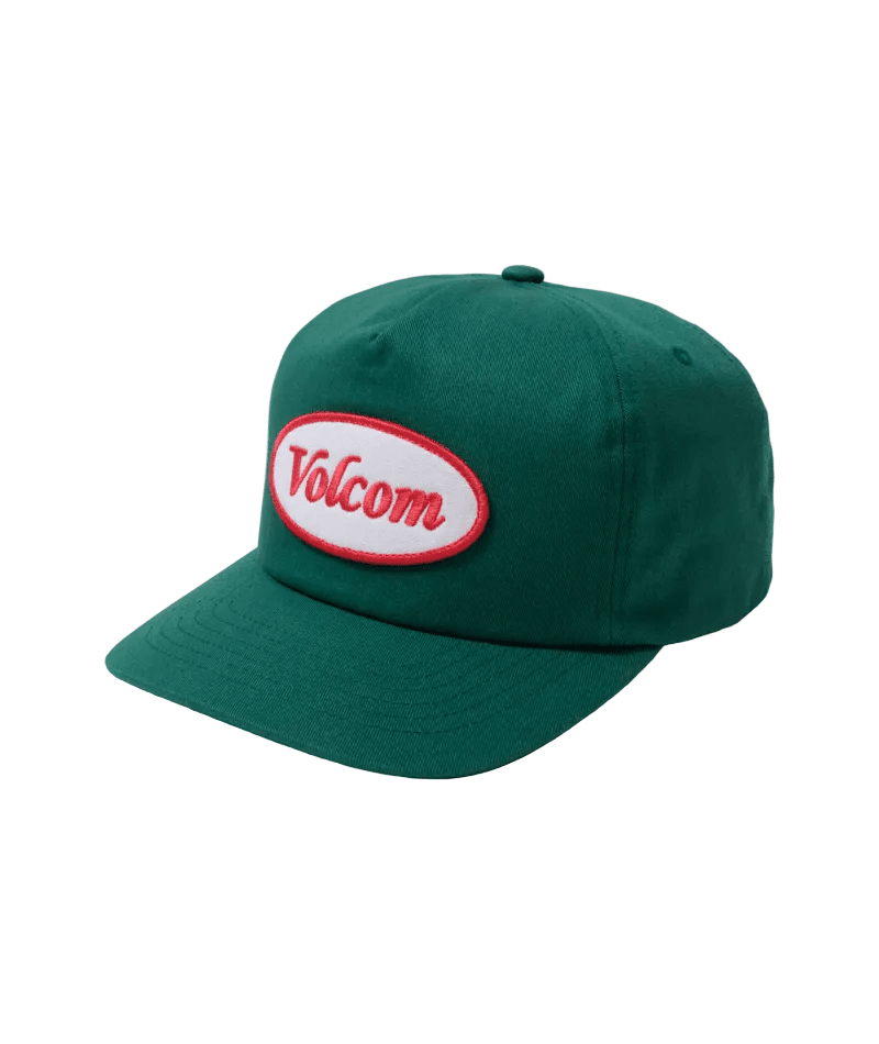 VOLCOM Petrolstone Snapback Hat Rifle Green Men's Hats Volcom
