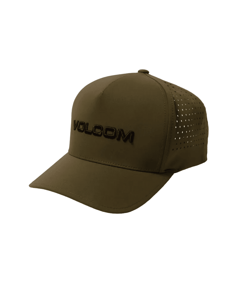 VOLCOM Vent Delta Adjustable FlexFit Hat Sage Leaf Men's Hats Volcom