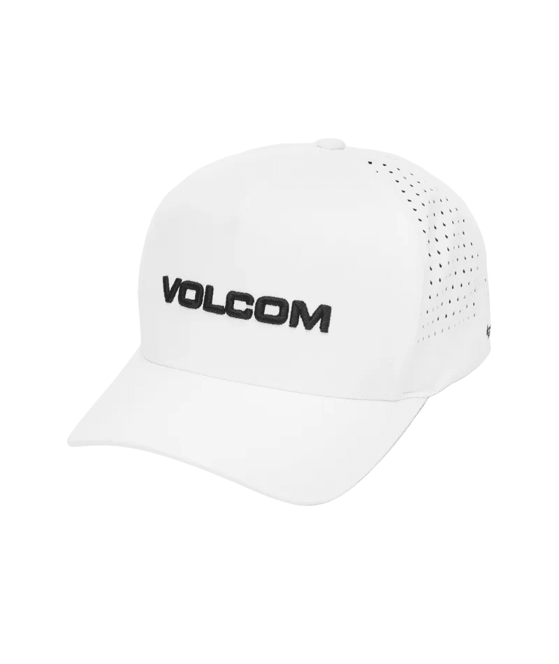 VOLCOM Vent Delta Adjustable FlexFit Hat White Men's Hats Volcom