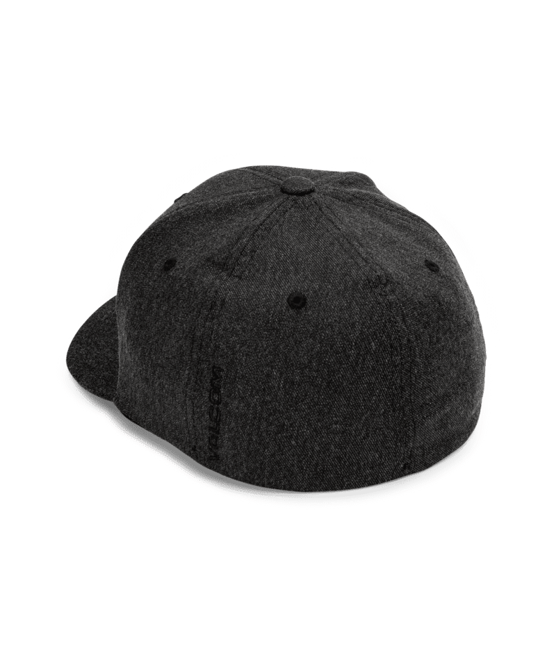 VOLCOM Full Stone Heather Flexfit Hat Charcoal Heather Men's Hats Volcom