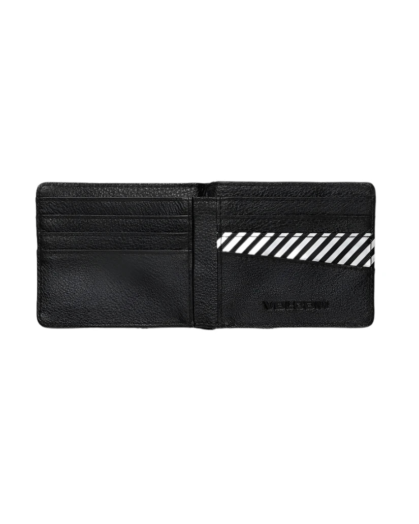 VOLCOM Pay-A-Pal Leather Bi-Fold Wallet Black Men's Wallets Volcom