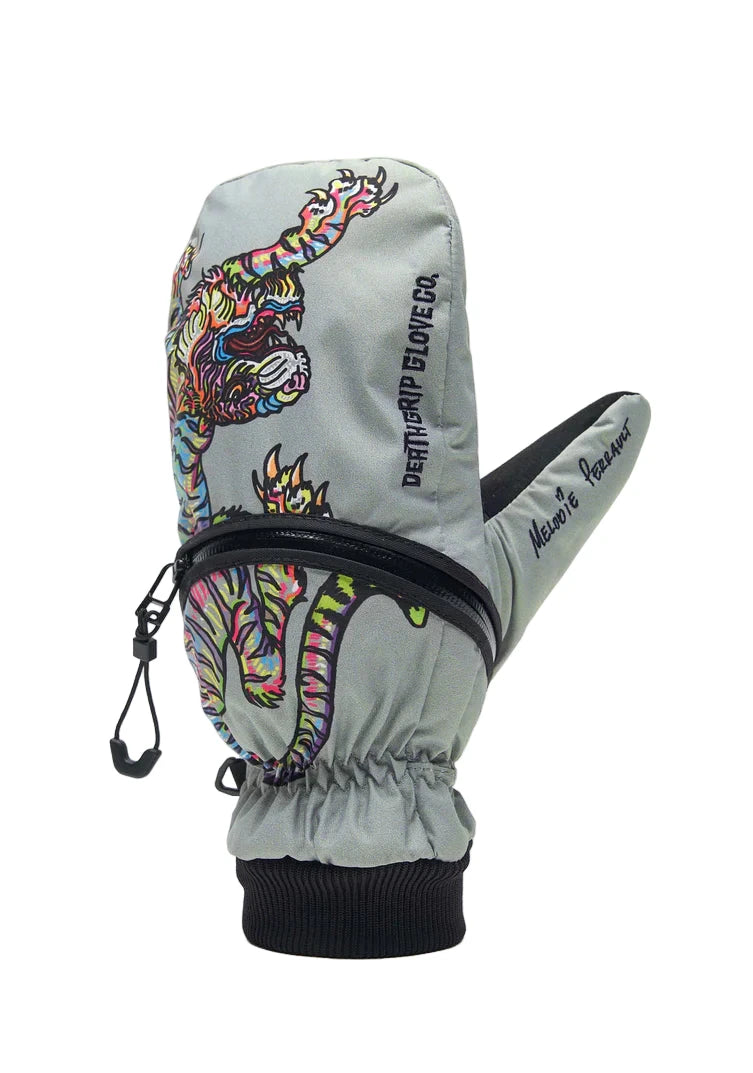 DEATHGRIP Melodie Perrault Ghoul Mitt Mint Men's Snow Mitts Deathgrip Glove Co