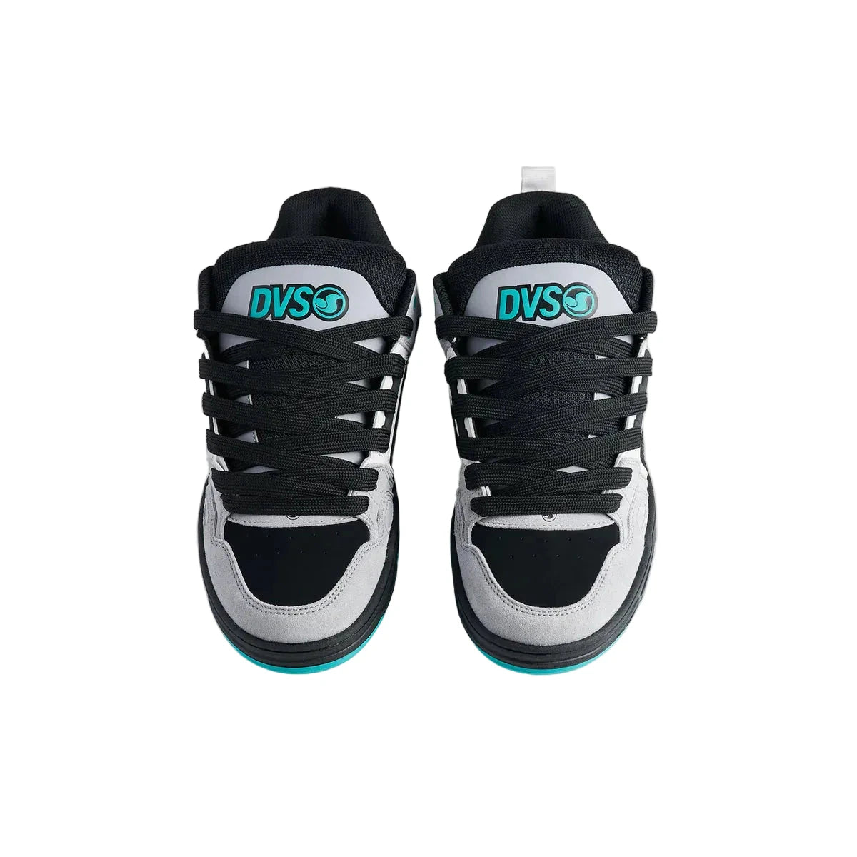 DVS Comanche Shoes Grey/Black/Teal Men's Skate Shoes DVS