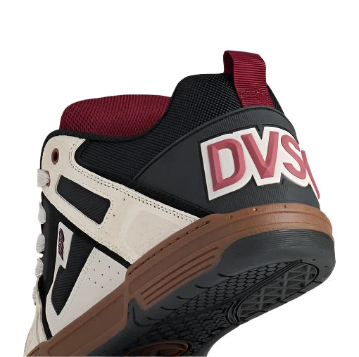 DVS Comanche Shoes Silver/Grey/Black/Ruby Wine Men's Skate Shoes DVS