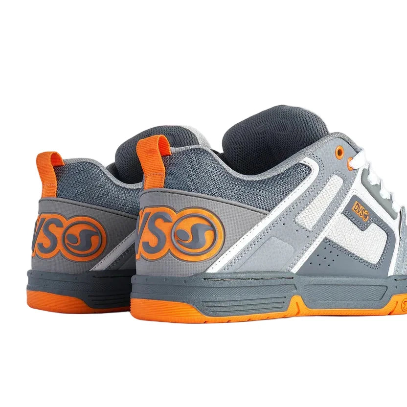DVS Comanche Shoes Charcoal Gray/Orange/Nubuck DVS