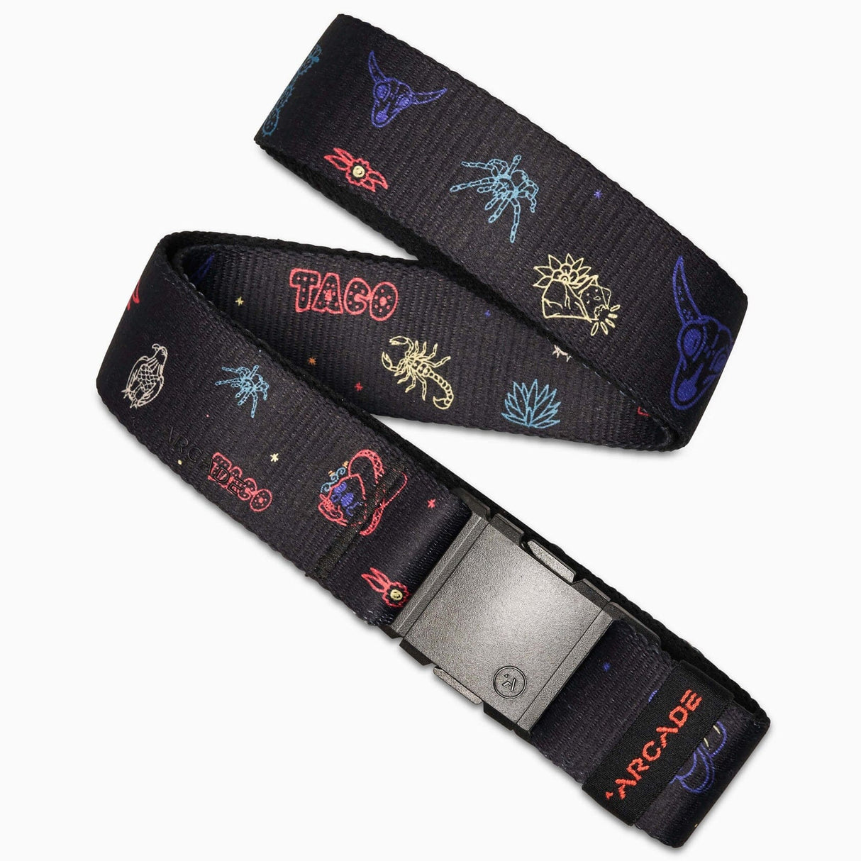 ARCADE Youth Dialed Stretch Belt Black Boy's Belts ARCADE