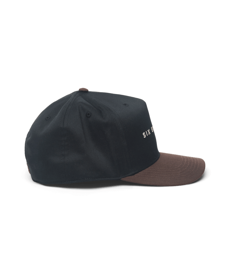 686 High-Pro Ses Two Tone Structured 5 Panel Hat Black Men's Hats 686