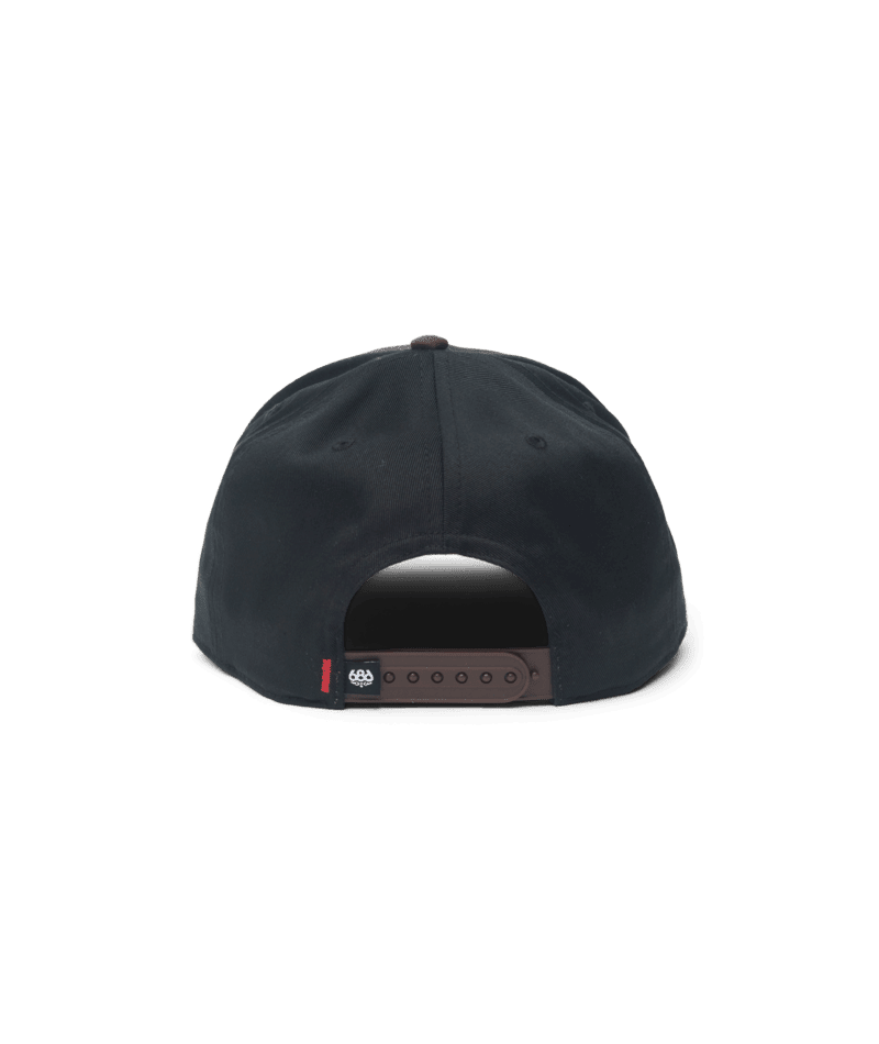 686 High-Pro Ses Two Tone Structured 5 Panel Hat Black Men's Hats 686
