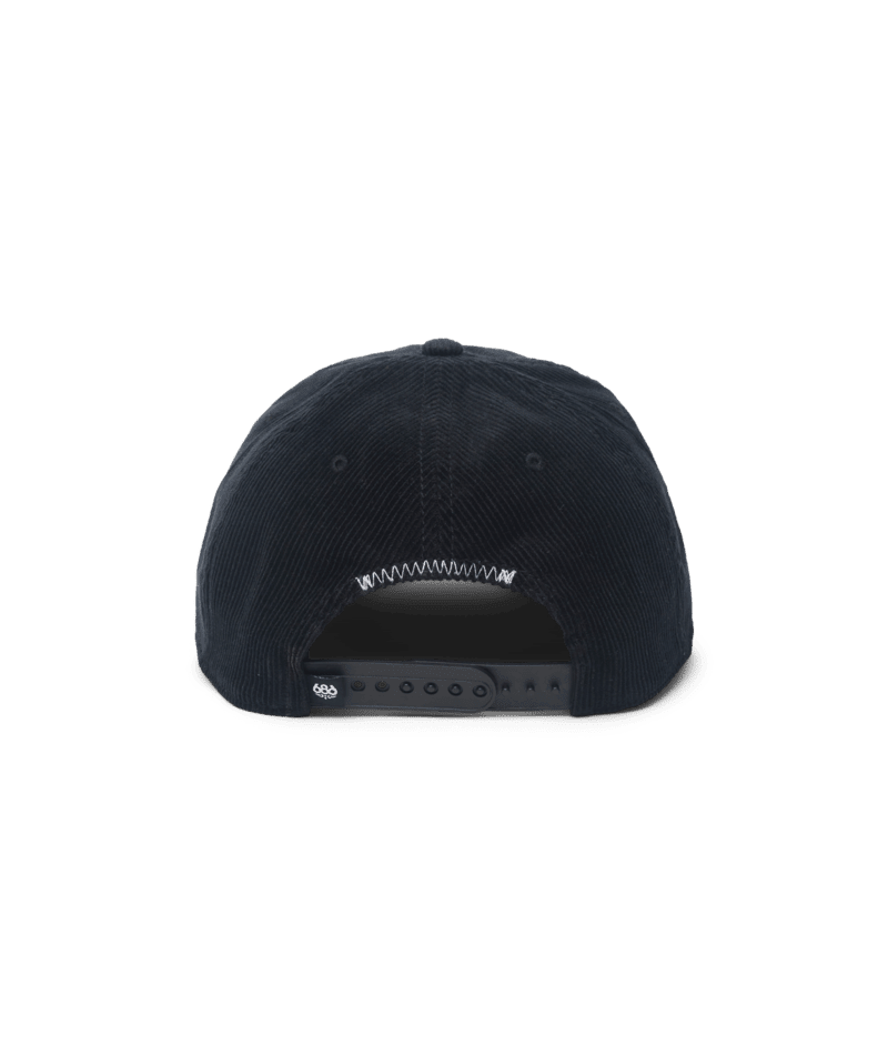 686 Mid-Pro Ghost Cord Unstructured 5 Panel Hat Black Men's Hats 686