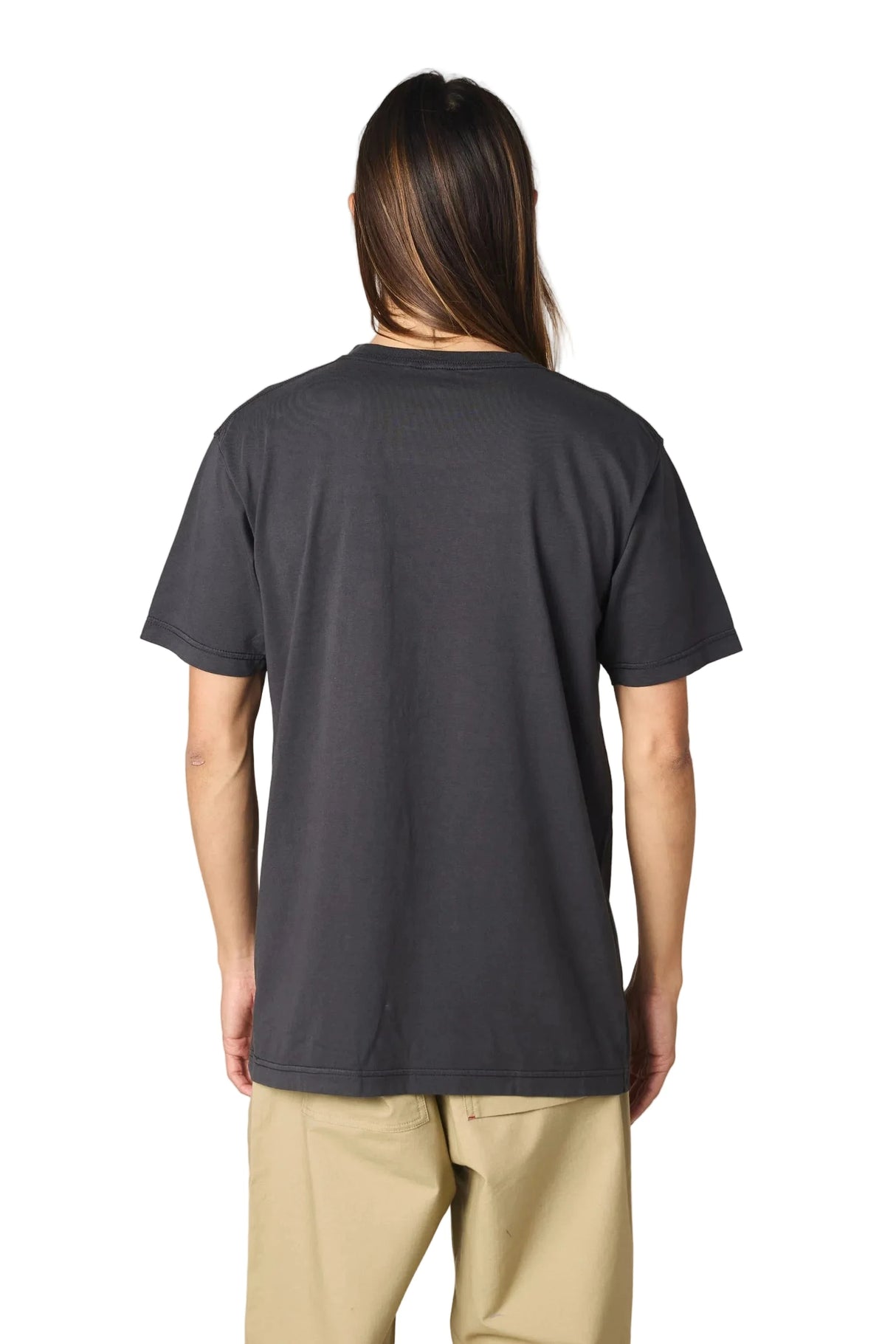 686 Unwork Authentic Pocket T-Shirt Washed Black Men's Short Sleeve T-Shirts 686
