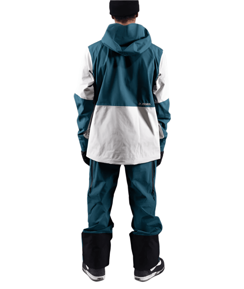 JONES MTN Surf Recycled Shell Snowboard Jacket Smoke Grey 2025 Men's Snow Jackets Jones Snowboards