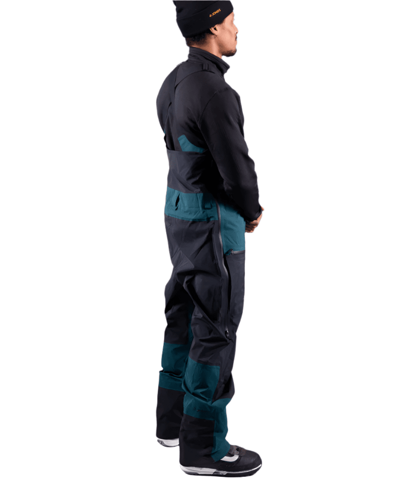 JONES Shralpinist Recycled GORE-TEX ePE Bib Snowboard Pants Pacific Teal 2025 Men's Snow Bib Pants Jones Snowboards
