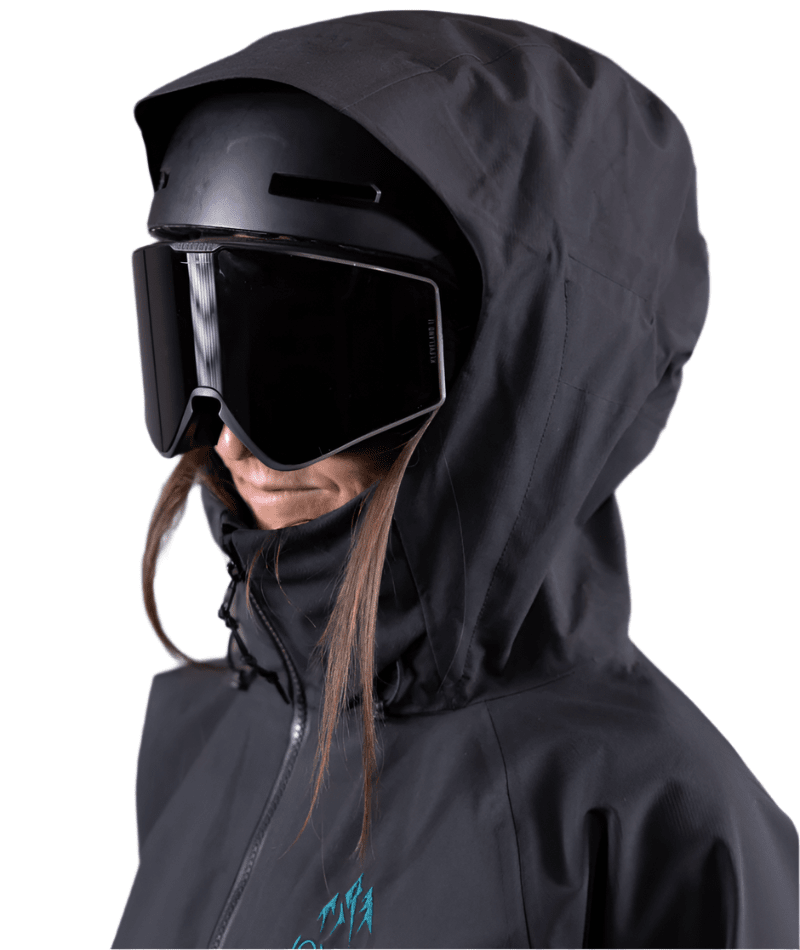 JONES Women's MTN Surf Recycled Anorak Snowboard Jacket Pacific Teal 2025 Women's Snow Jackets Jones Snowboards