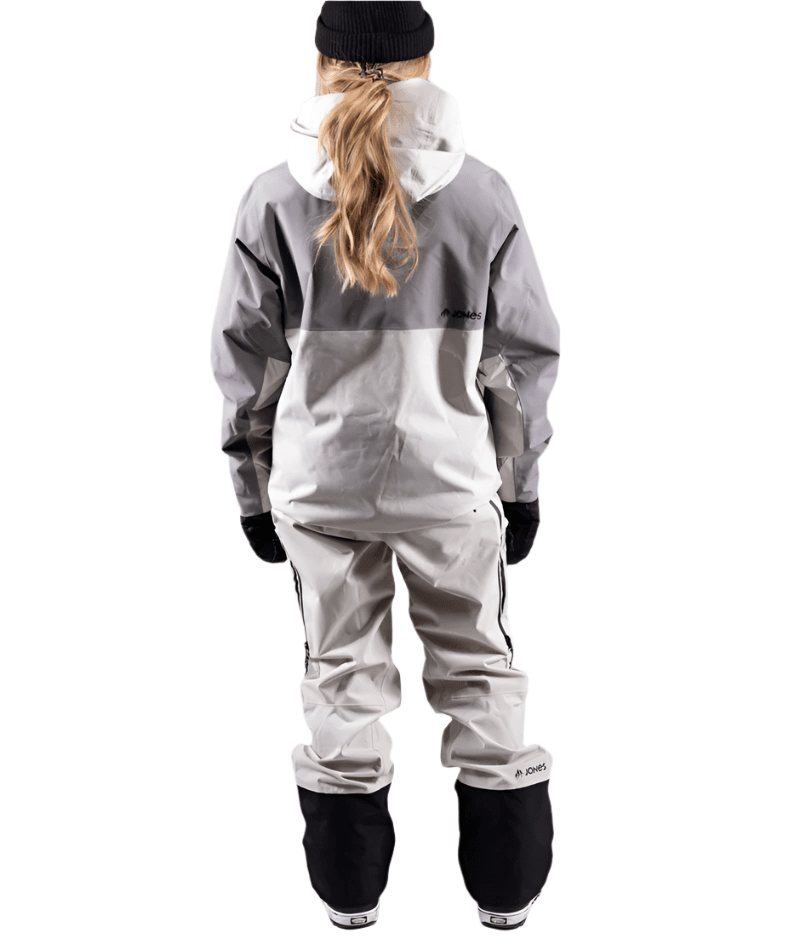 JONES Women's MTN Surf Recycled Snowboard Jacket Smoke Grey 2025 Women's Snow Jackets Jones Snowboards
