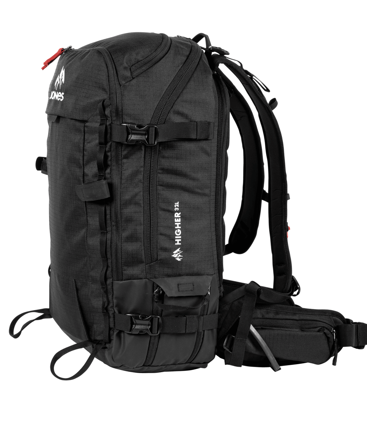 JONES Higher 32L Backcountry Backpack Black Backcountry Backpacks Jones Snowboards
