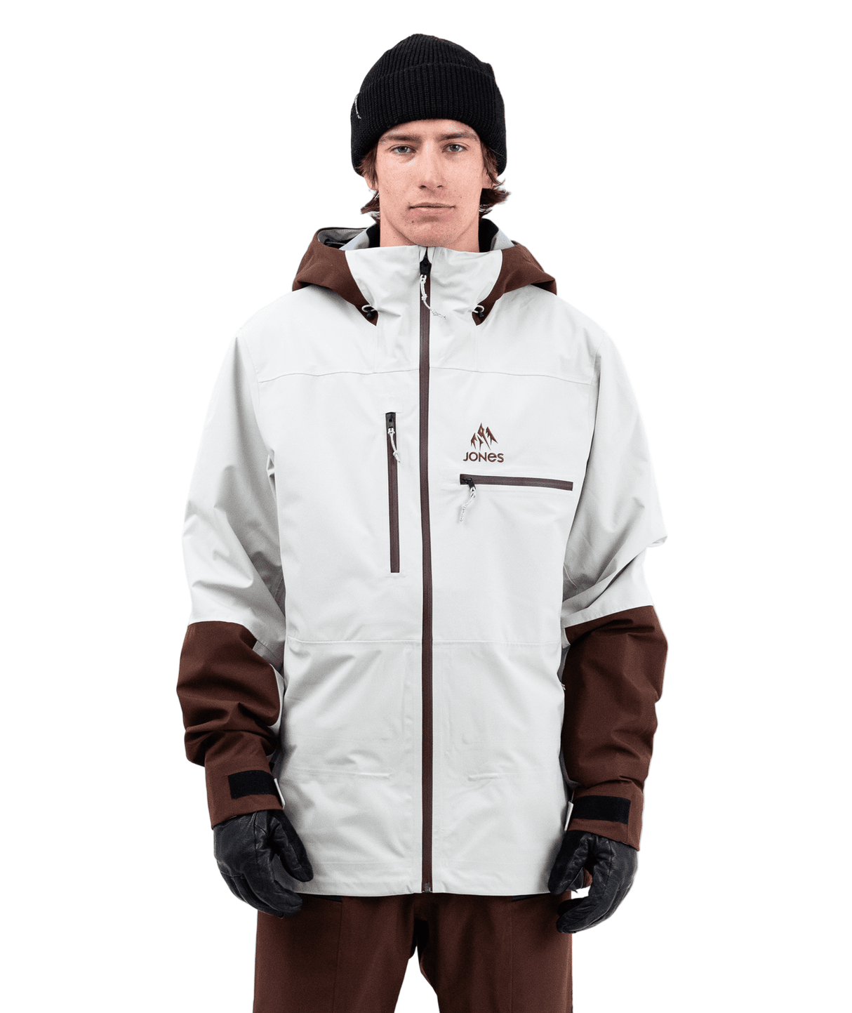 JONES Shralpinist Stretch Recycled 3L Snow Jacket Smoke Grey 2026 Men's Snow Jackets Jones Snowboards