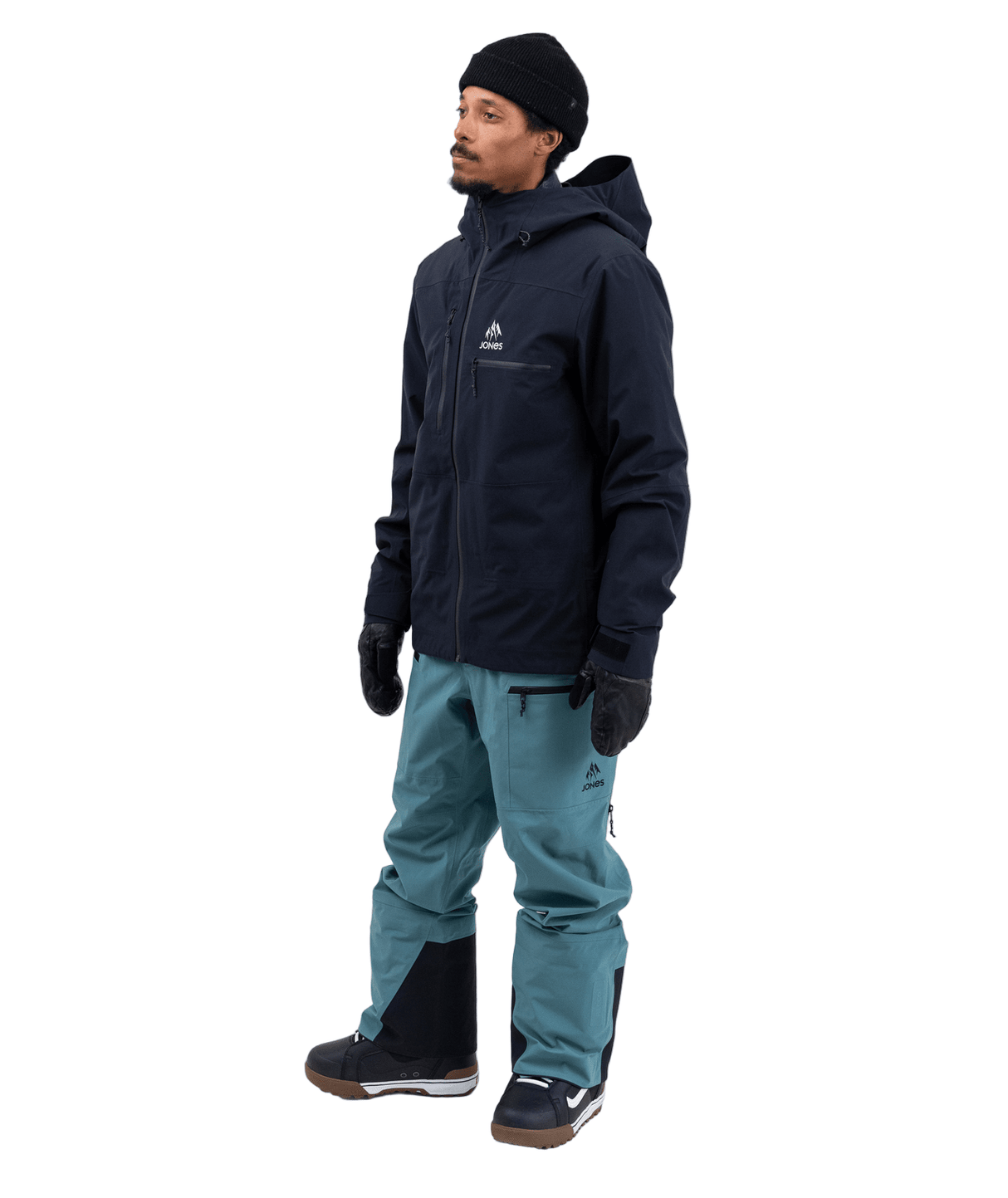 JONES Shralpinist Stretch Recycled 3L Snow Jacket Stealth Black 2026 Men's Snow Jackets Jones Snowboards