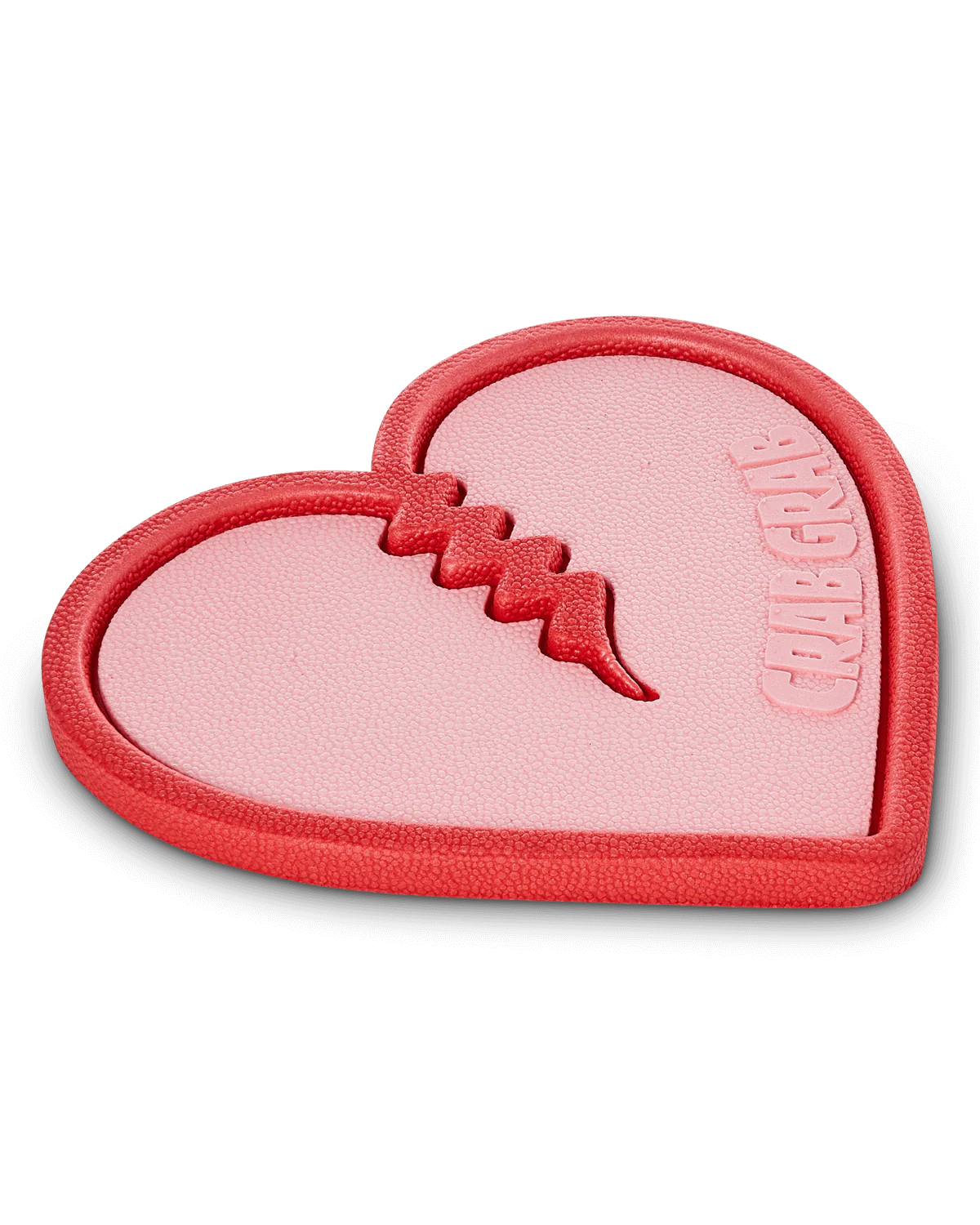 CRAB GRAB Mega Heart Traction Pad Bubblegum Snowboard Stomp Pads Crab Grab