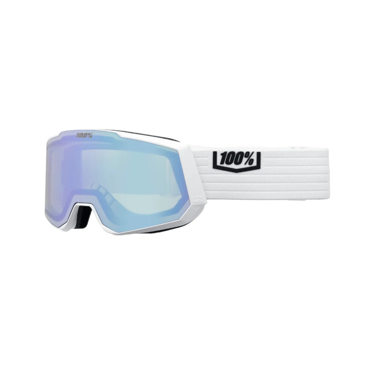 100% Snowcraft XL White - HiPER Violet Mirror + HiPER Silver Flash Mirror Snow Goggle Snow Goggles 100%