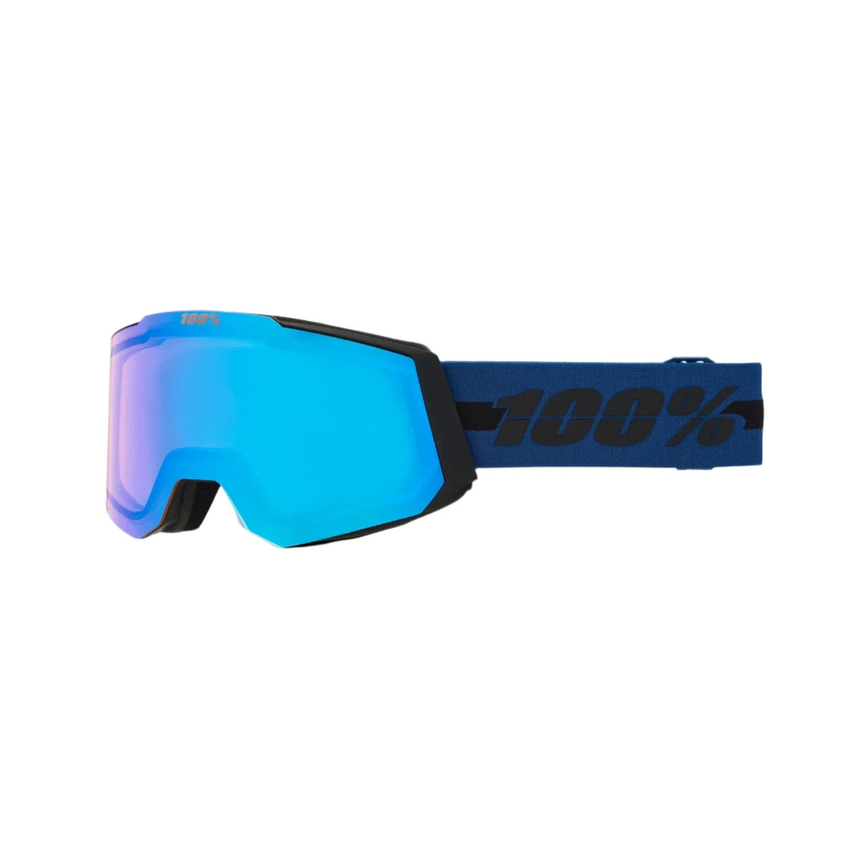 100% Snowcraft Dusty - HiPER Blue Mirror + HiPER Pink/Turquoise Mirror Snow Goggle Snow Goggles 100%