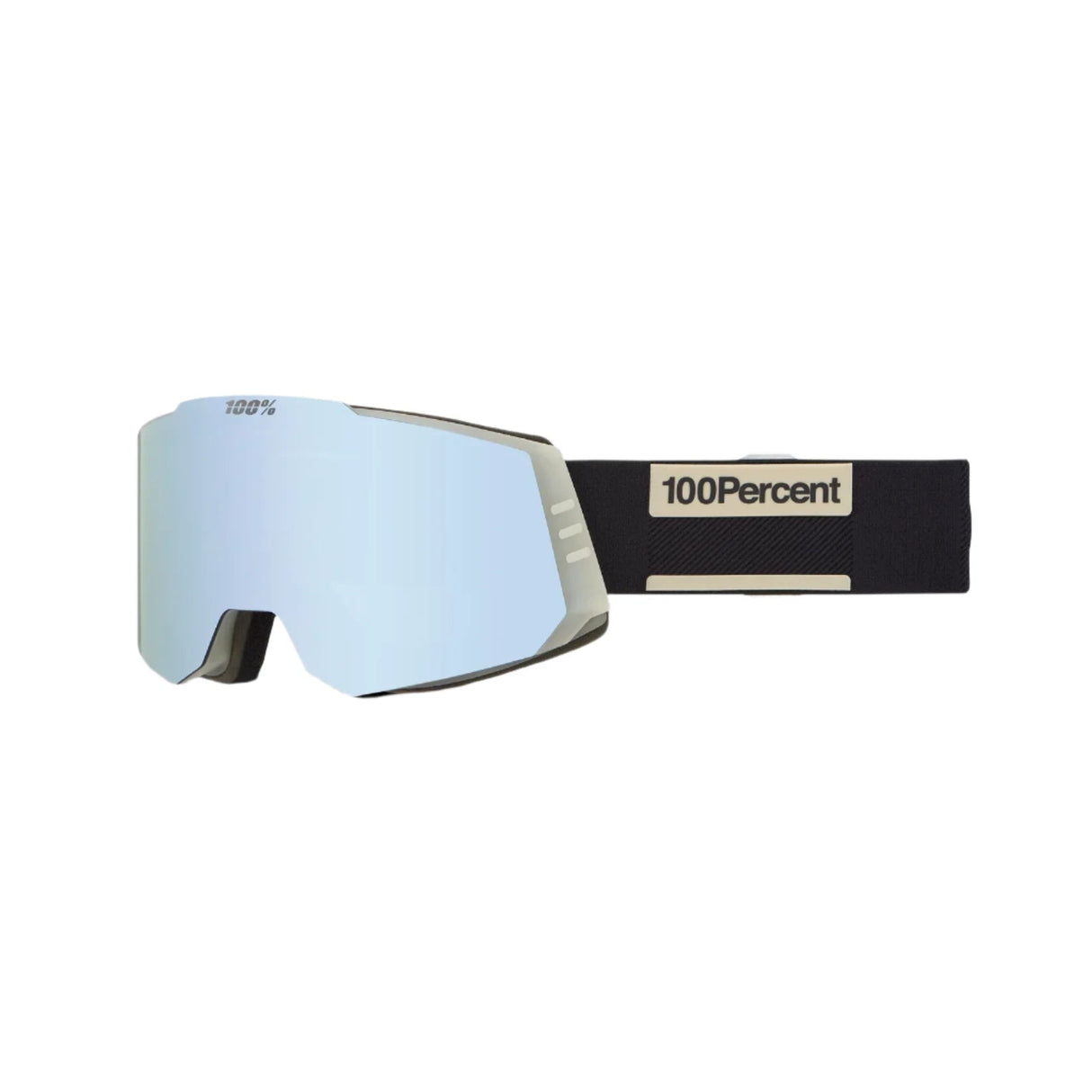 100% Snowcraft Slick - HiPER White Mirror + HiPER Blue Flash Mirror Snow Goggle Snow Goggles 100%