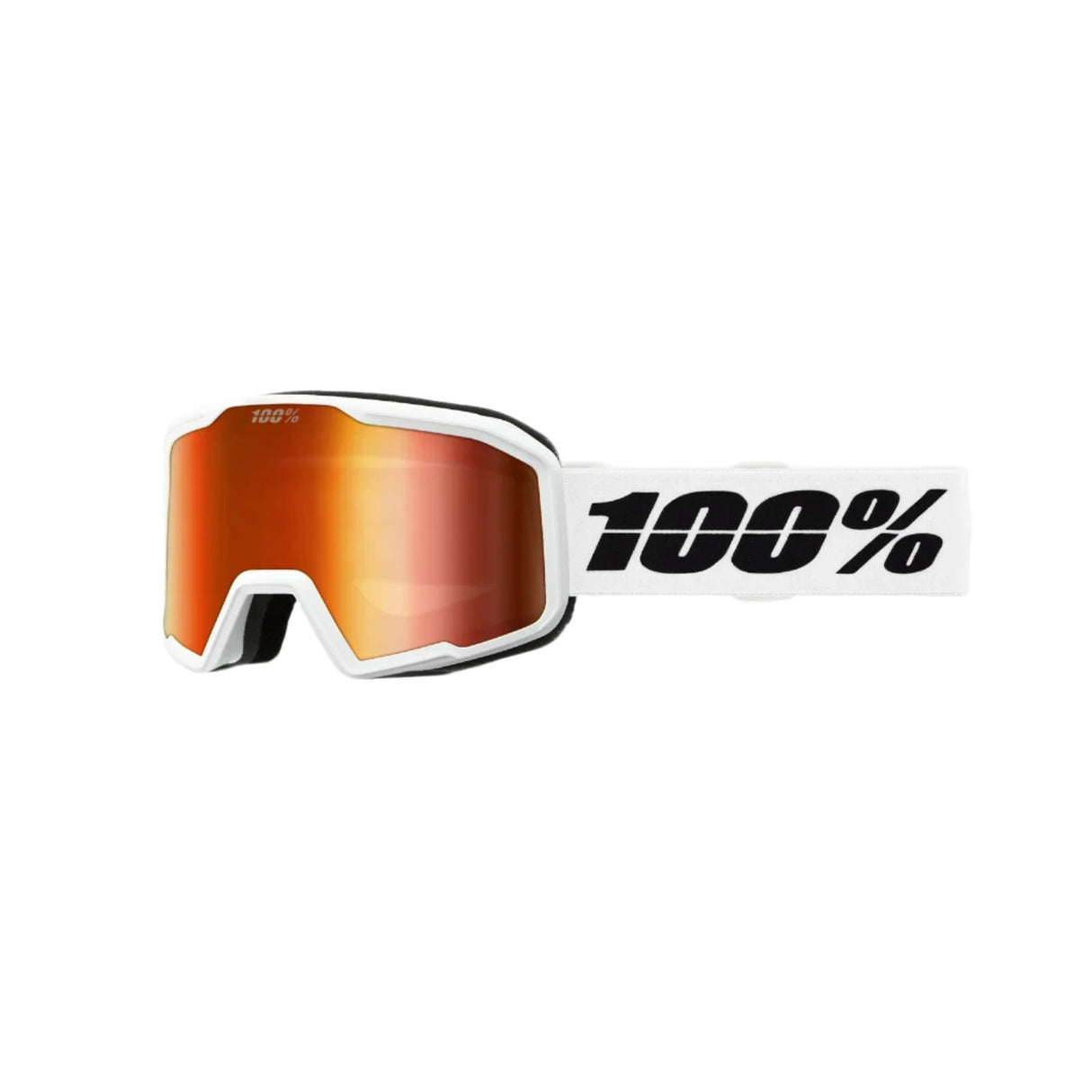 100% Valnor White - Red Mirror Snow Goggle Snow Goggles 100%