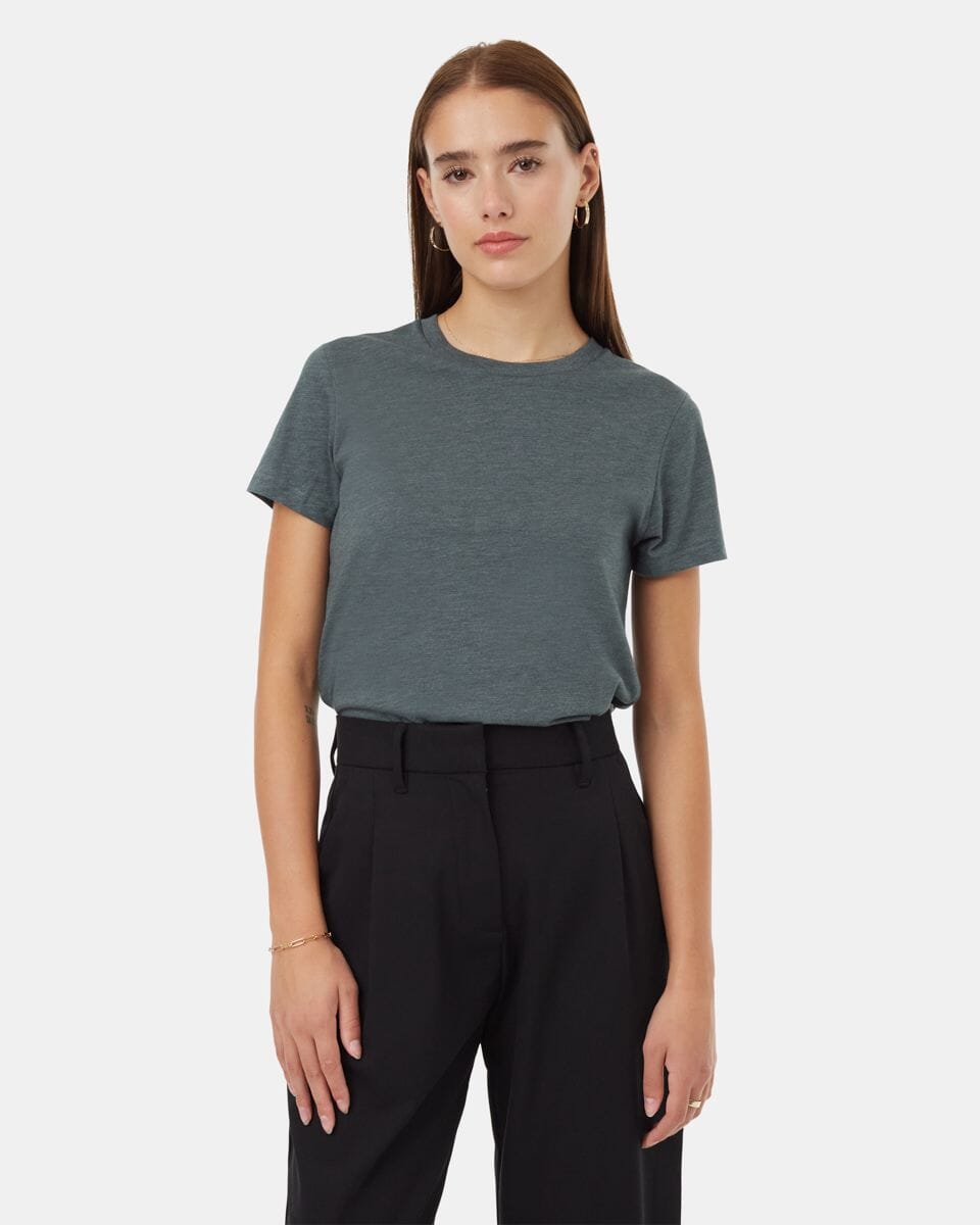TENTREE Women's TreeBlend Classic T-Shirt Urban Green Heather Women's T-Shirts Tentree