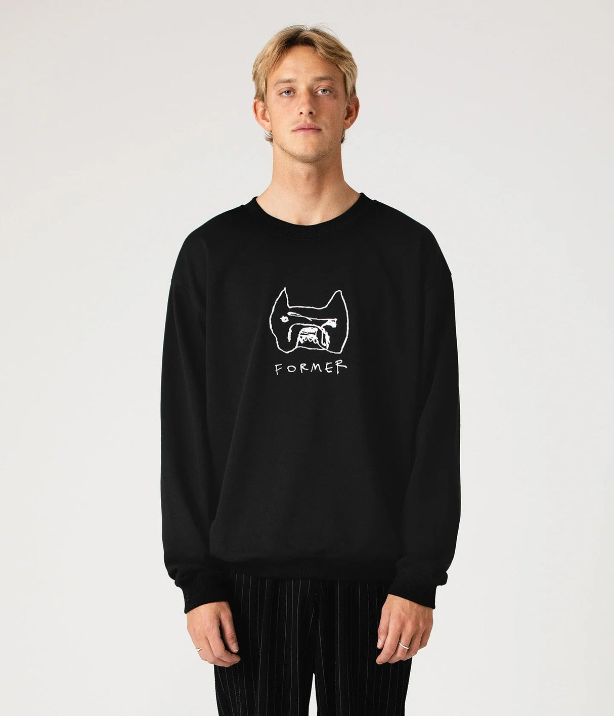 FORMER Pound Crew Black Men's Crewnecks Former