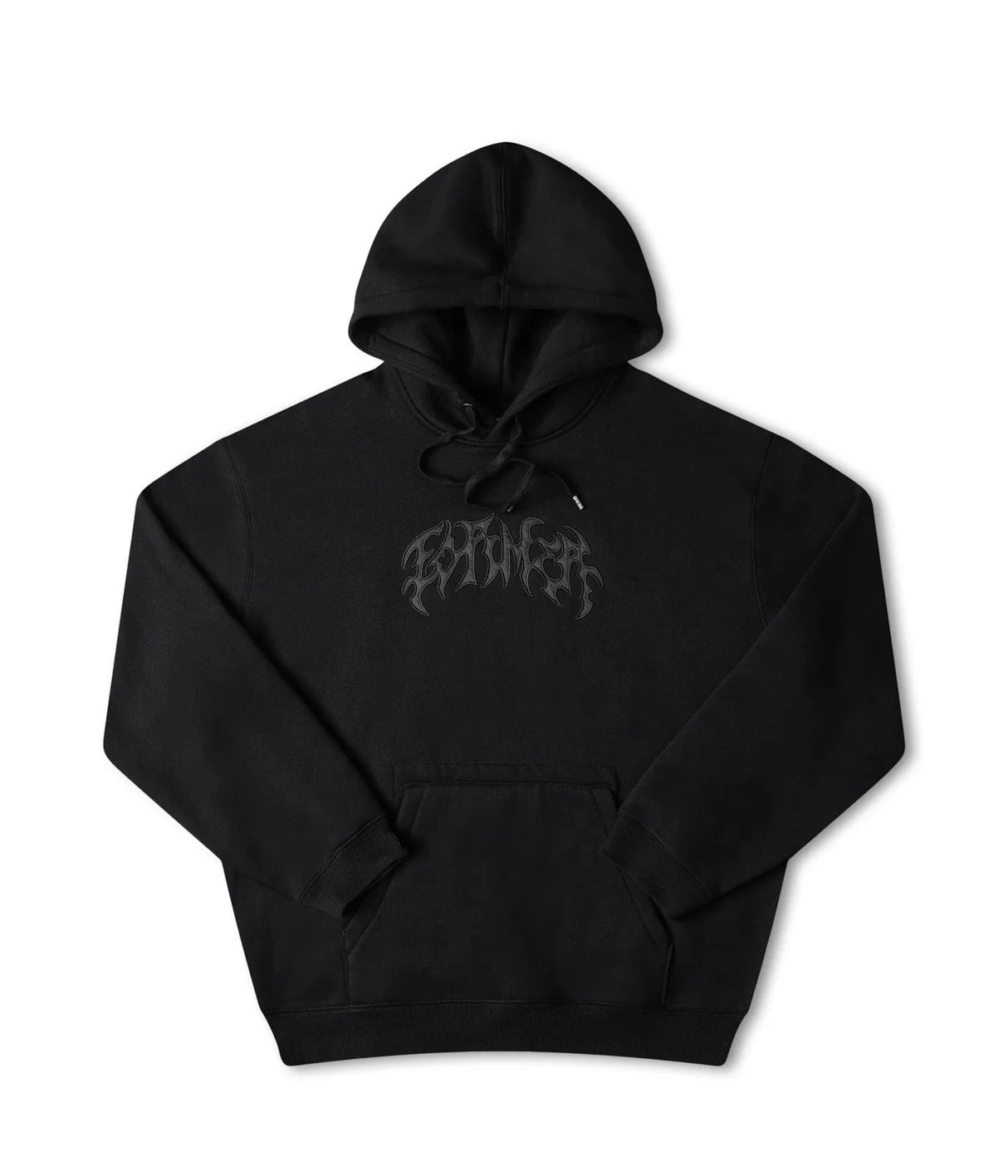 FORMER Puncture Satin Pullover Hoodie Black Men's Pullover Hoodies Former