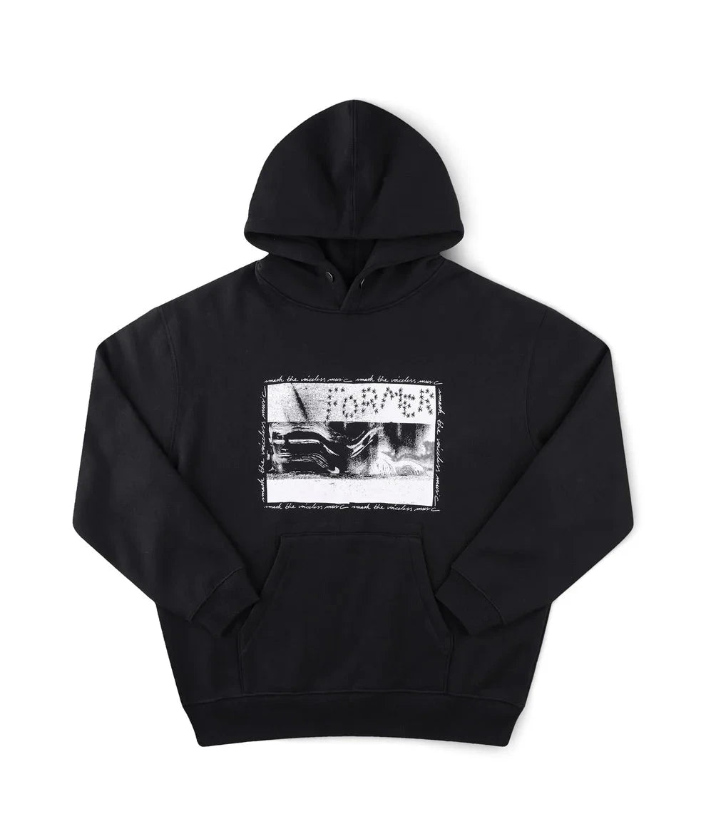 FORMER Establish Boxy Hoodie Black Men's Pullover Hoodies Former