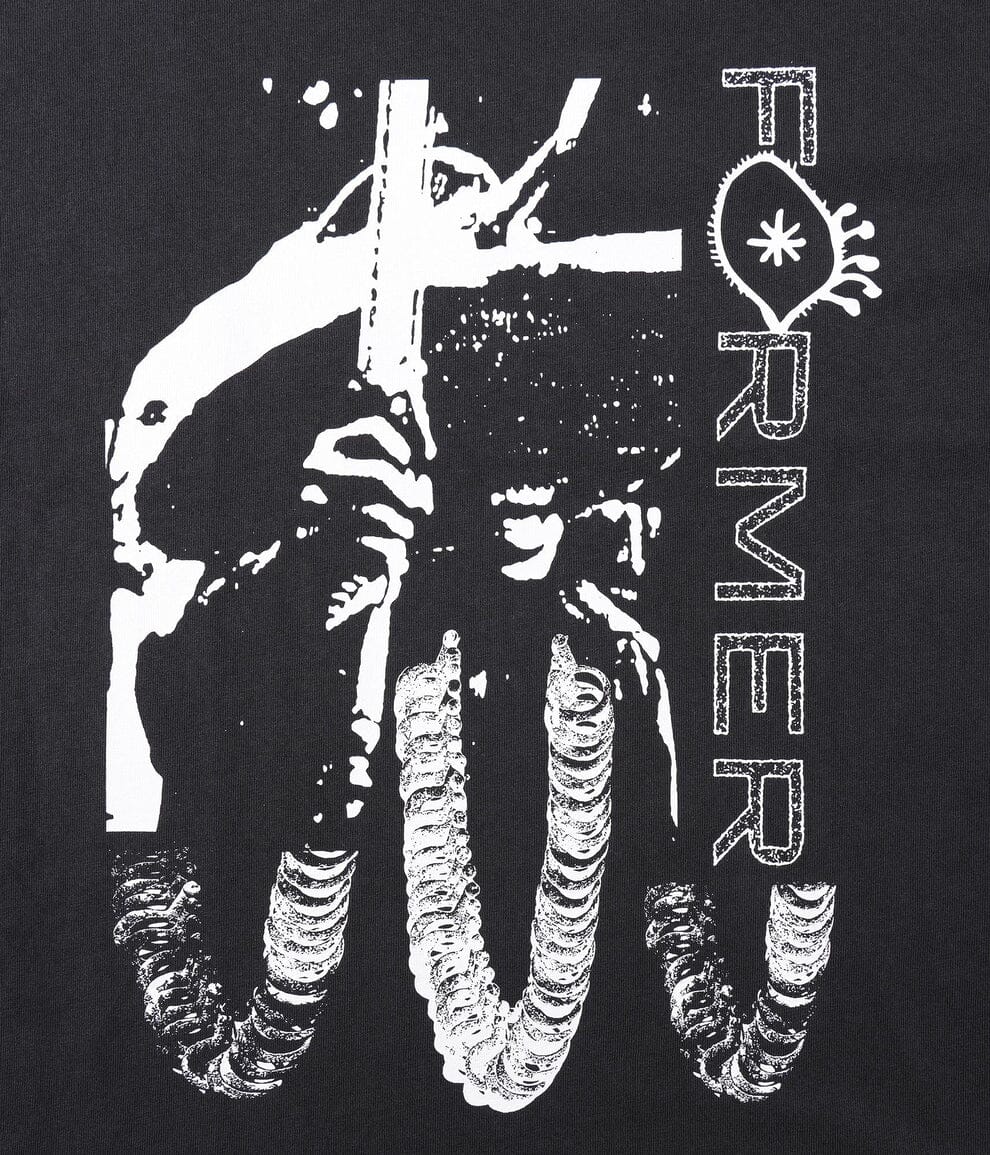 FORMER Sacrifice Shrunken T-Shirt Washed Black Men's Short Sleeve T-Shirts Former
