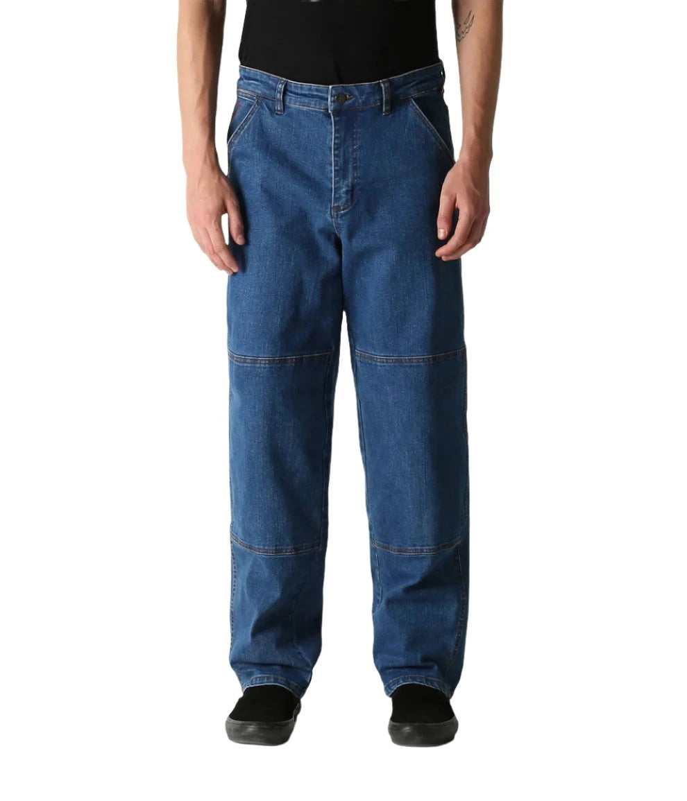 FORMER Distend Double Knee Denim Jeans Dark Blue Denim Men's Denim Former