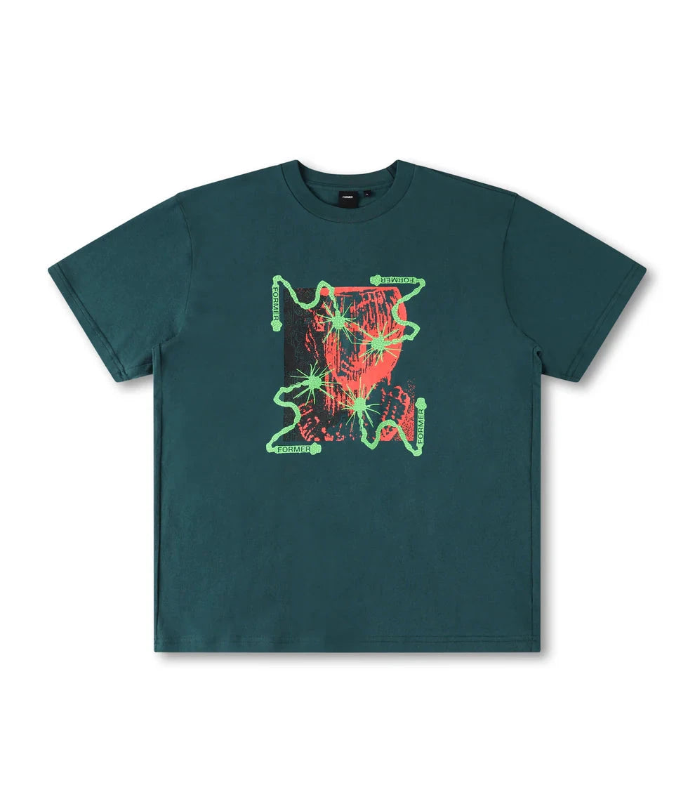 FORMER Chained T-Shirt Petrol Men's Short Sleeve T-Shirts Former