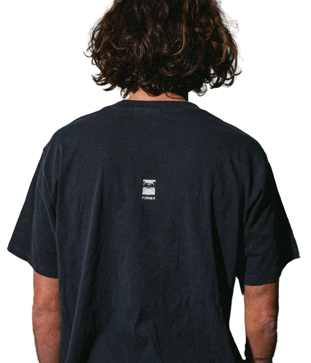 FORMER Action T-Shirt Washed Black Men's Short Sleeve T-Shirts Former
