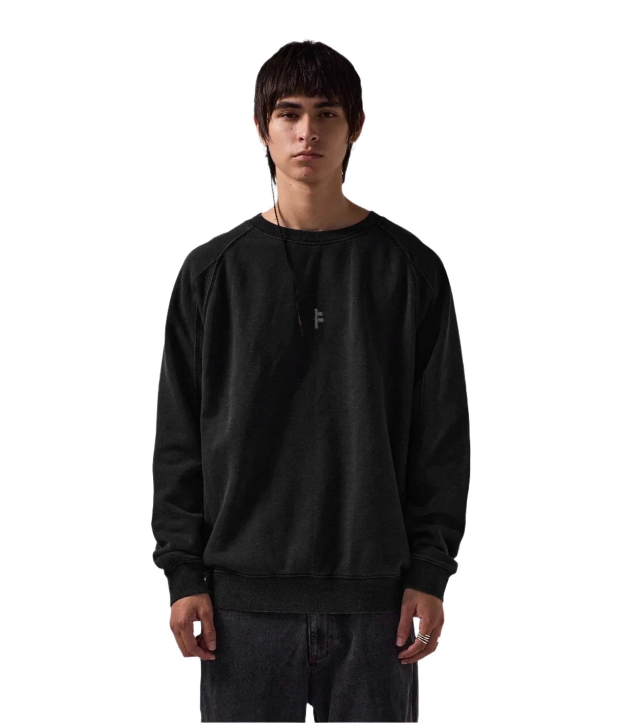 FORMER Metal F Crew Black Men's Crewnecks Former