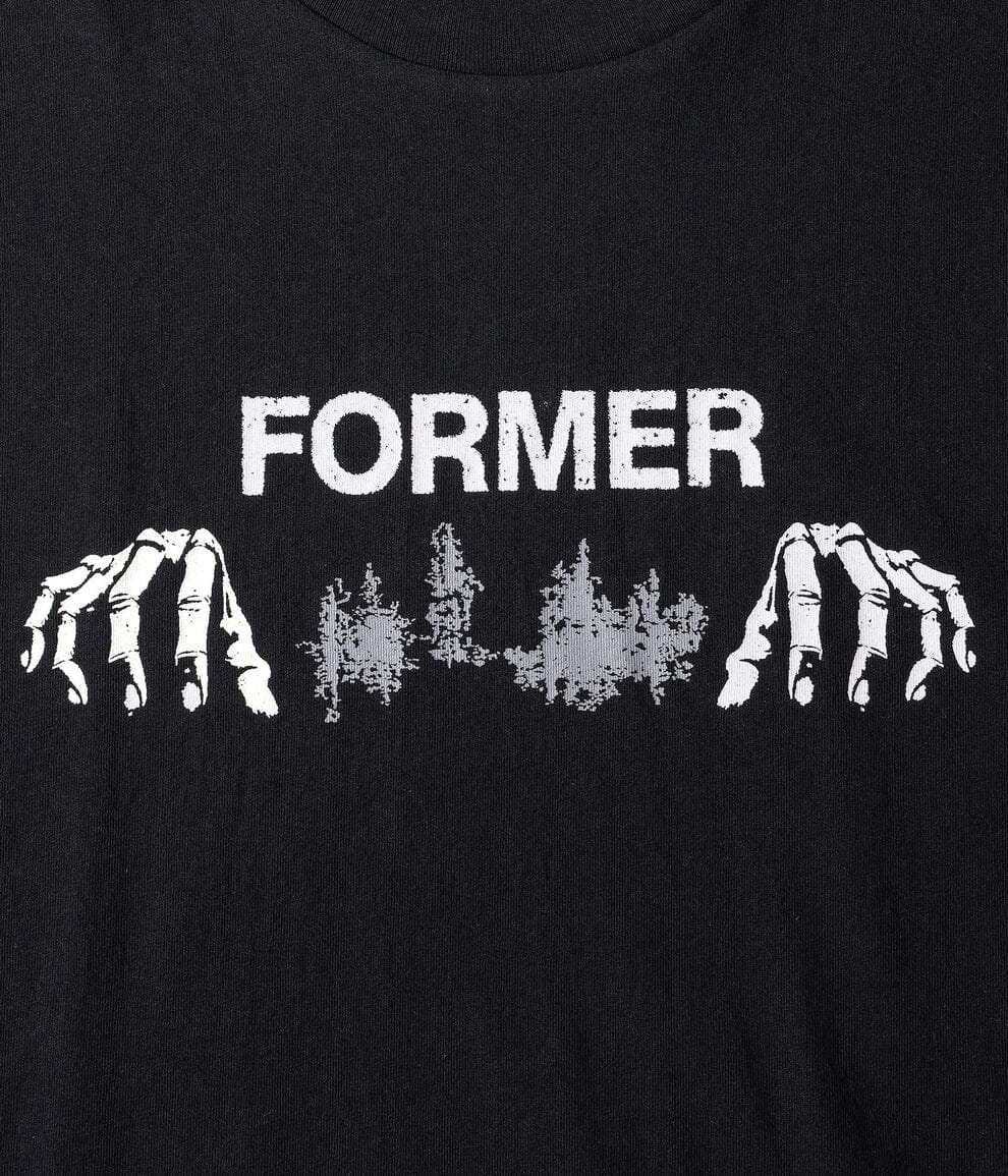 FORMER Engineered Long Sleeve T-Shirt Washed Black Men's Long Sleeve T-Shirts Former