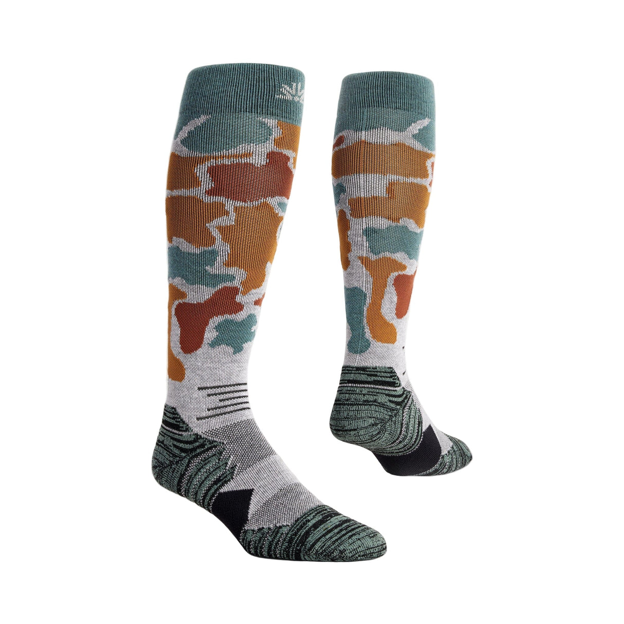 AUTUMN Service Snow Socks Duck Camo Grey Men's Snowboard Socks Autumn