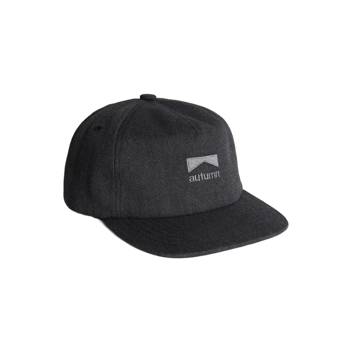 AUTUMN Washed Canvas Strapback Hat Black Men's Hats Autumn
