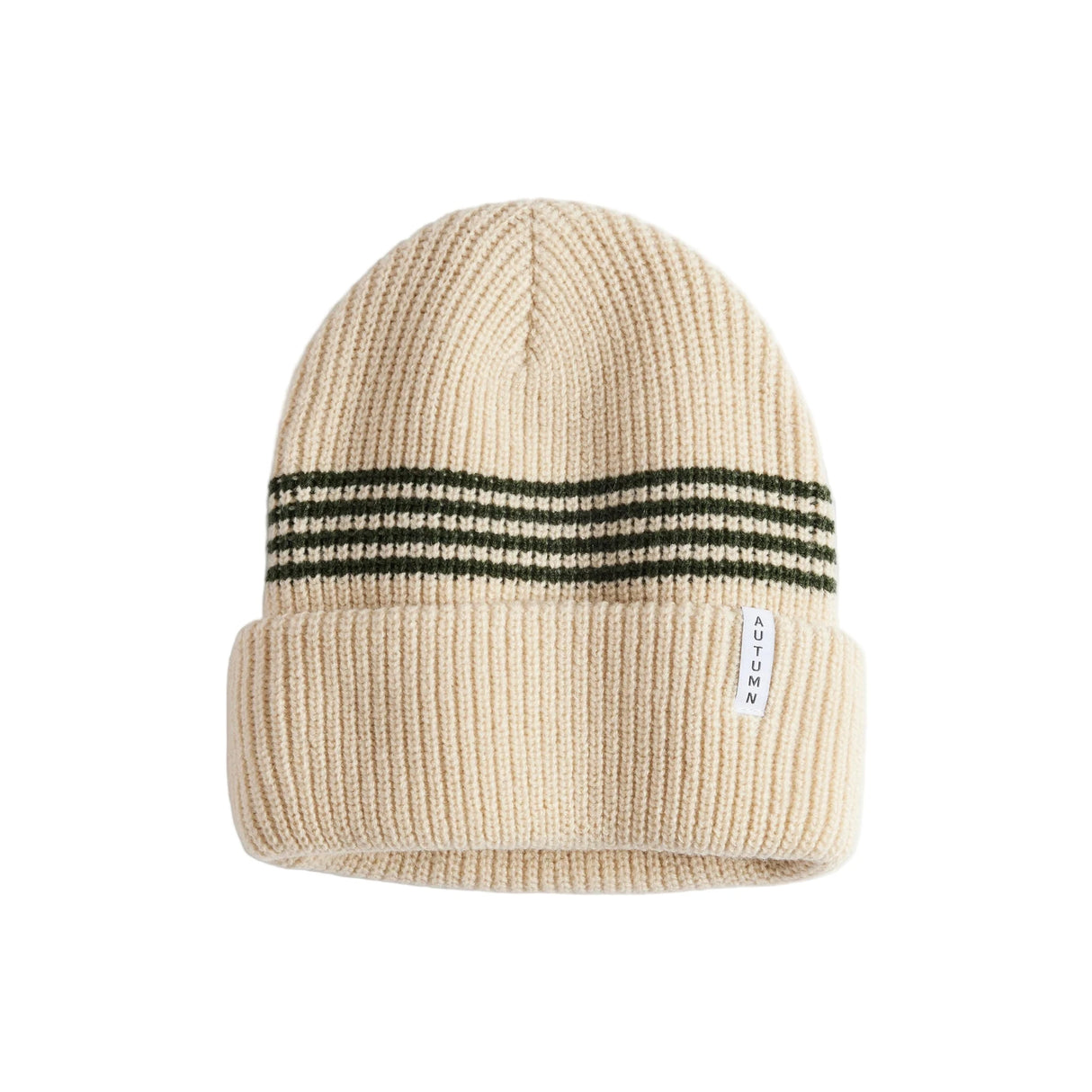 AUTUMN Youth Mini Stripe Beanie Oatmilk Boy's Beanies Autumn