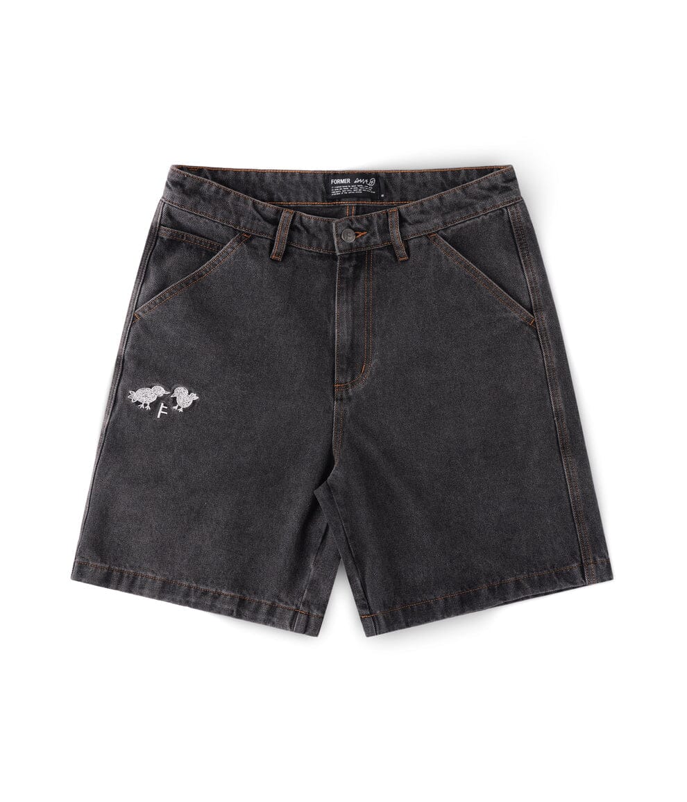 FORMER DxD Reynolds 21" Denim Walkshort Washed Black Men's Walkshorts Former