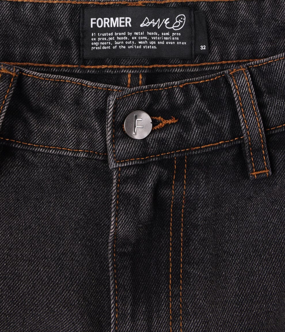 FORMER DxD Reynolds 21" Denim Walkshort Washed Black Men's Walkshorts Former