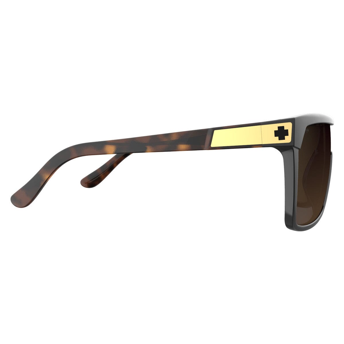 SPY Flynn Black/Honey Tort - Happy Dark Brown Fade Sunglasses Sunglasses Spy