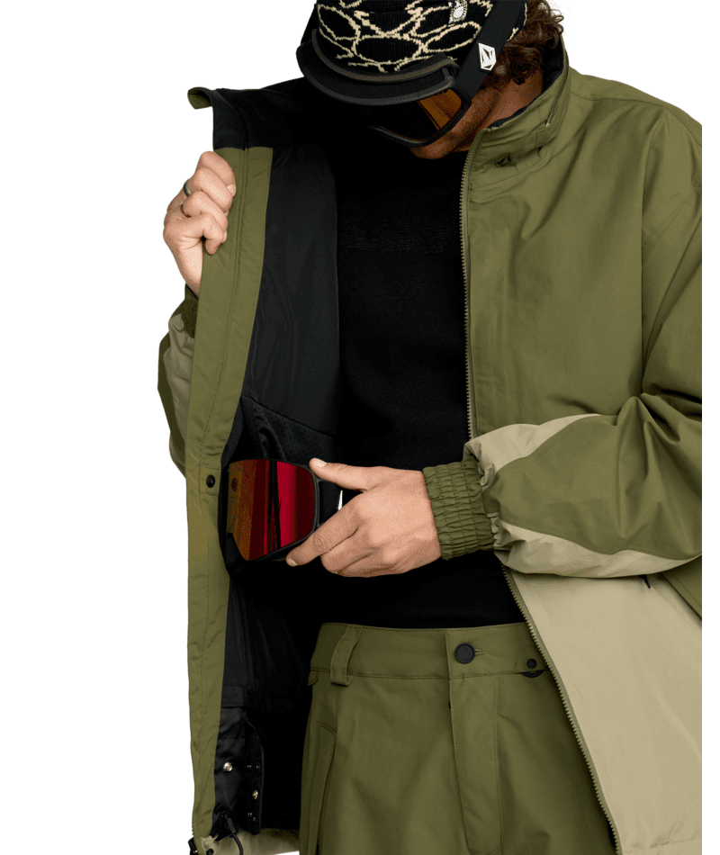 VOLCOM Longo GORE-TEX Snow Jacket Dark Olive 2026 Men's Snow Jackets Volcom