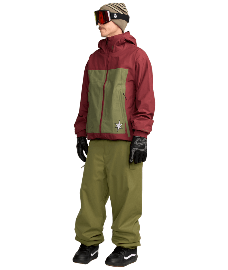 VOLCOM Arthur 3L Snow Jacket Burnt Red 2026 Men's Snow Jackets Volcom