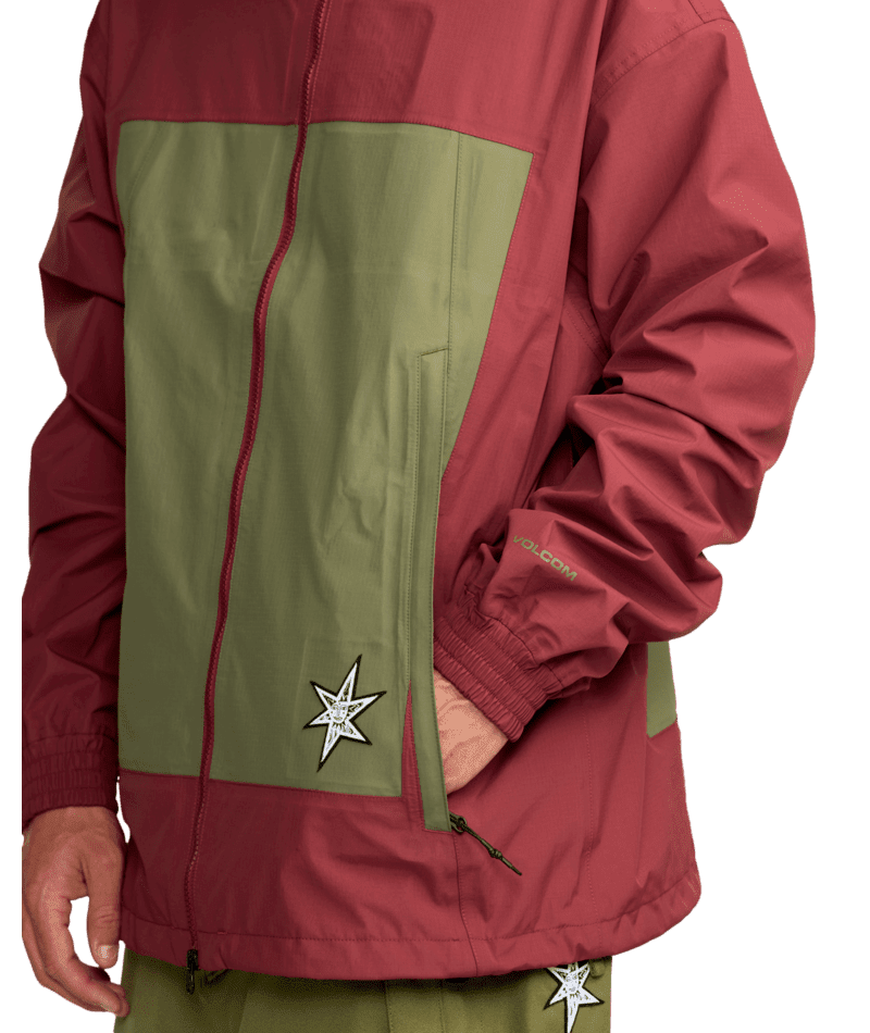 VOLCOM Arthur 3L Snow Jacket Burnt Red 2026 Men's Snow Jackets Volcom