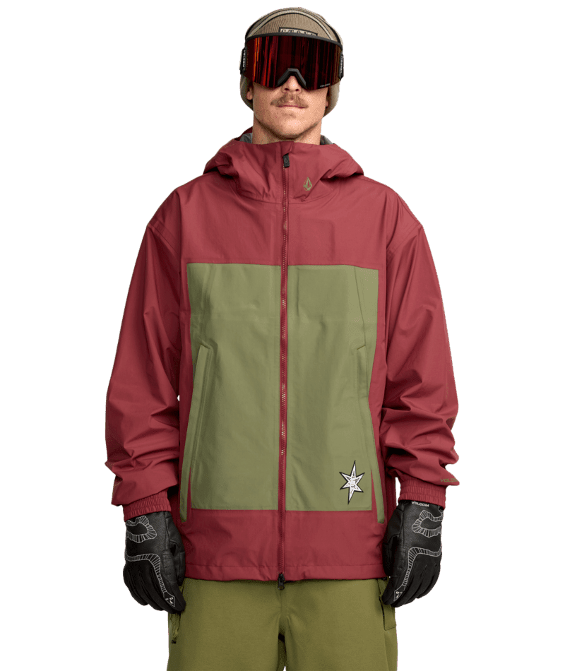 VOLCOM Arthur 3L Snow Jacket Burnt Red 2026 Men's Snow Jackets Volcom
