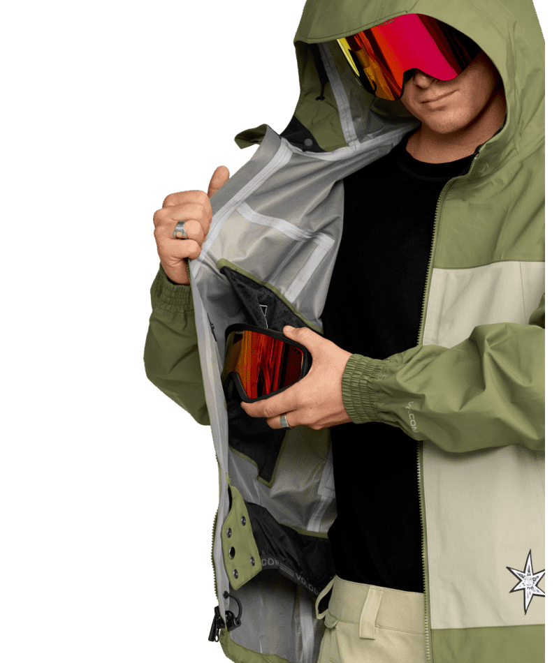 VOLCOM Arthur 3L Snow Jacket Dark Olive 2026 Men's Snow Jackets Volcom