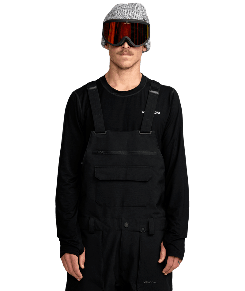 VOLCOM Roan Bib Snow Pants Black 2026 Men's Snow Bib Pants Volcom