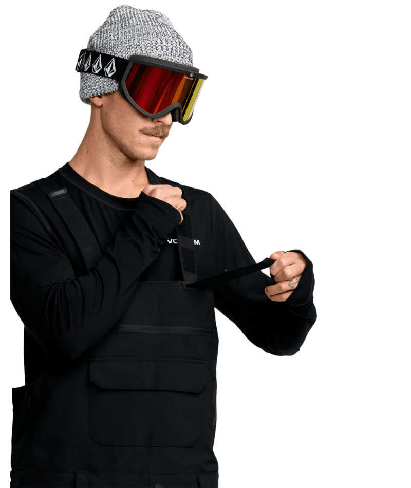 VOLCOM Roan Bib Snow Pants Black 2026 Men's Snow Bib Pants Volcom