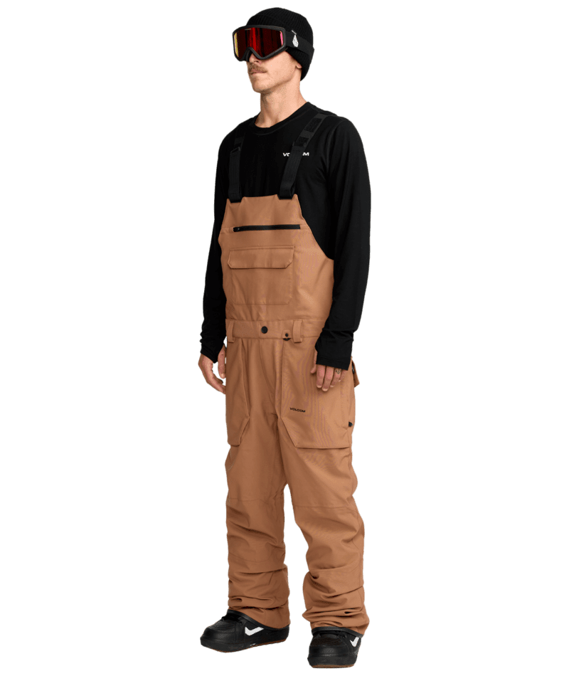 VOLCOM Roan Bib Snow Pants Terra Brown 2026 Men's Snow Bib Pants Volcom